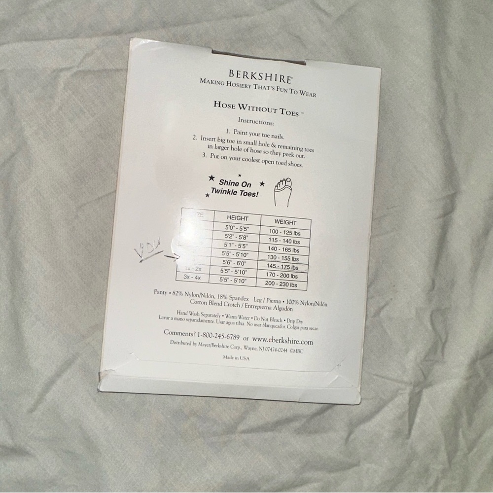 Vintage Berkshire Toeless Ultra Sheer Pantyhose - Nude - Picture 9 of 13